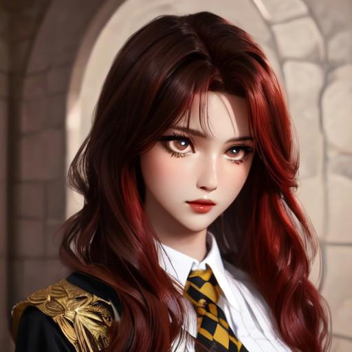 stone room, beautiful eyes, (brown eyes), (beautiful girl), 18 years old, high detail skin, (high detail eyes), highres, (ultra detailed), (high detail face), (highly detail face), (good face), (good noise), (masterpiece), (best quality), photorealistic, 1girl, long hair, (red hair), big breasts, big boobs, big tits, (standing), white skin, half body