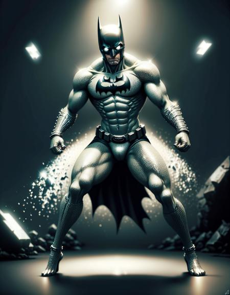 DiamonAI batman fighting pose