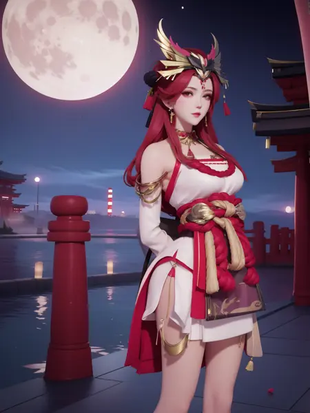 王者荣耀_不知火舞_绯月行_Honor of kings_Mai Shiranui