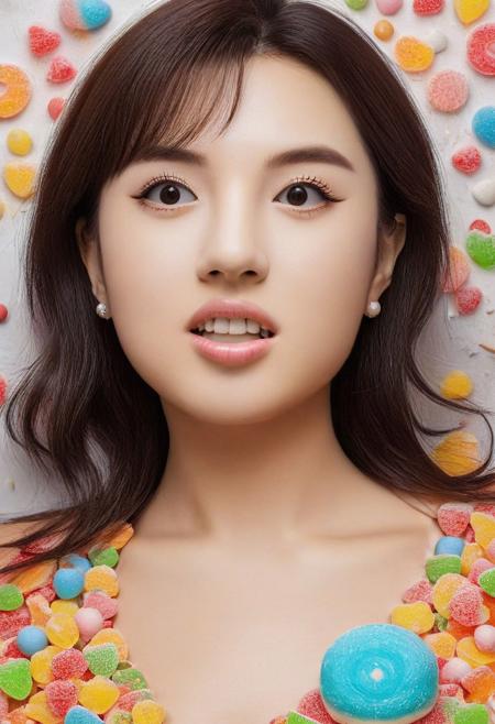 Masterpiece, best quality, 1girl, candy