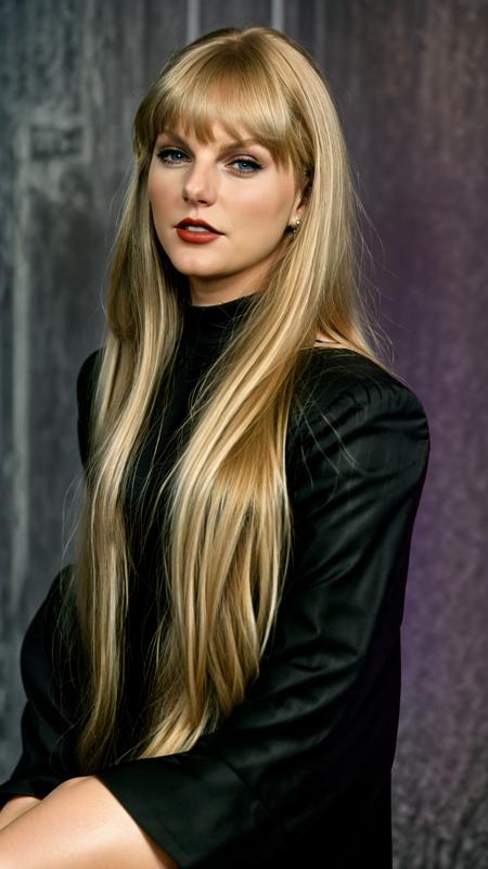 <lora:Taysway_V5-10:0.75> Taysway, adult woman, long blonde hair, (90s magazine:1.2), dark shadows, (background style of Tim Blandin:1.3)
