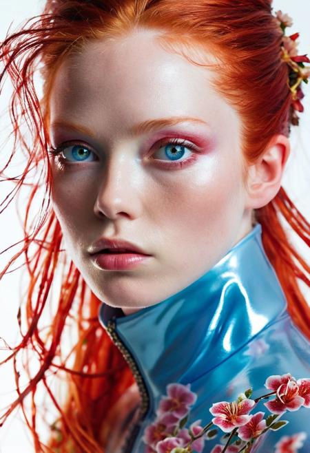 against glass,(masterpiece, best quality:1.4), perfect body,  long hair, brown hair, brown eyes, parted lips, , detailed skin,model photoshoot,((light red hair)), photography by (Ethel Warwick:1.3), modelshoot, pose, , (Ethel Warwick: 1,2) award winning photo macro shot of a beautiful albino young woman lying in a majestic black flowerbed,, dynamic lighting, cinematic still, , screencap, skin texture, (Motion Blur Photography by Sarah Charlesworth and Andres Serrano:1.2),mercenary captain, aesthetic of photocollage with virulent atmosphere, god rays, entire scene in focus, f/11, symmetry and balance, creative stunning opus magnum with magnificent details, award winning, (Double Exposure Portraits by Nat Finkelstein and Sonja Bullaty:0.1), (pearl white and pigmented colors:0.1), <lora:MJ52:0.75> <lora:nurlens_SDXL_V0.1:0.4> NurLens, photography<lora:MJ52:0.5>>contemplative, smirk, piercing blue eyes, extremely long hair, sleek hair, portrait, dynamic pose, (blue turtleneck), 100mm f/2.8 macro lens, , full body, battle stancevibrant, highly detailed,byJocelyn Hobbie and Charles Dwyer, Triadic color guide,Leica Q2 with Summilux 28mm f/1.7 ASPH, hanfu,clear face, Ultra High Resolution, wallpaper, 8K,Rich texture details, hyper detailed, detailed eyes, detailed background, dramatic angle, epic composition, SimplepositiveXLv1 (masterpiece, high quality, fisheye:1.2), (close-up portrait:1.1), solo, model photoshoot,, a stylish girl,