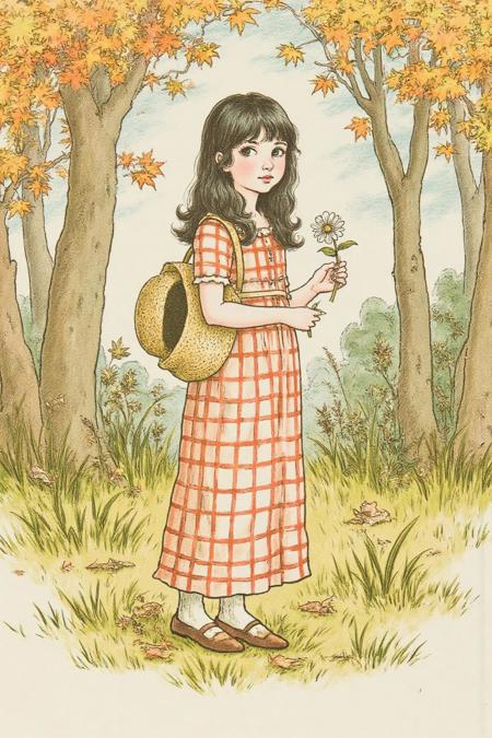 Crinolines and Crayons: Kate Greenaway Victorian Children's Book Illustration Style v1.0