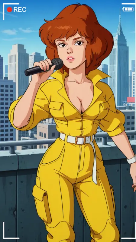 April O'Neil (TMNT 1987) Cartoon Screen-Captured