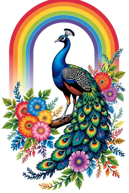 A_Rainbow Style_Animal Image Generation