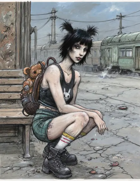 Pencil Illustration - Enki Bilal Style