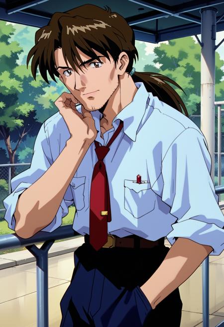 Ryoji Kaji (加持リ), Neon Genesis Evangelion (新世紀エヴァンゲリオン), LoRA, PonyXL v1.0