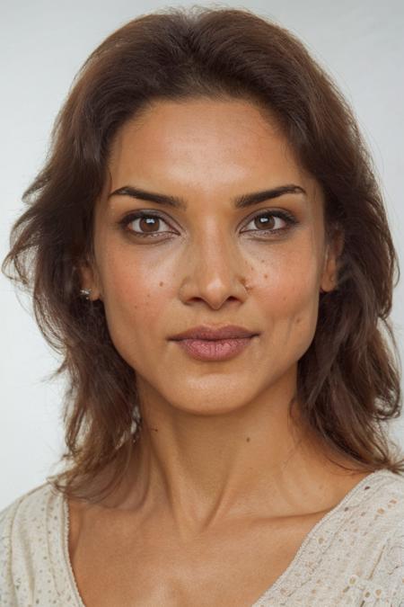 1girl, solo, portrait of a woman, simple white background, female focus, photorealistic, soft colors, masterpiece, high quality, (high detailed skin:1.1)
 <lora:amber_rose_revah_lora_v01:1> arr86