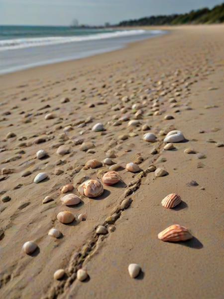 , (embedding:Smooth_Quality:1), A calm beach scene with soft waves, sandcastles, and seashells scattered on the shore.,
<lora:4steps wai-2Rectified-V140:1.0000000000000002> <lora:Polygon_Lora_XL:1.2>