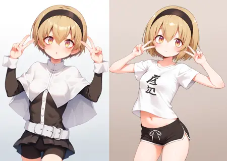 LoRA / Pony / SD 1.5 / Pekora (2 Skins*) | Jashin-chan Dropkick