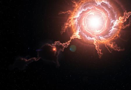 HD breathtaking masterwork 4k photo, a supernova caught at the very beginning
