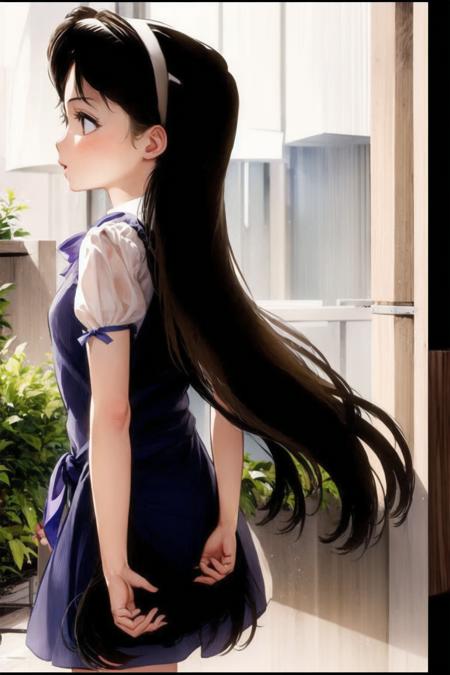 1girl,solo,mary,black hair,long hair,brown eyes,masterpiece,hairband,<lora:0003Rmary:1>,