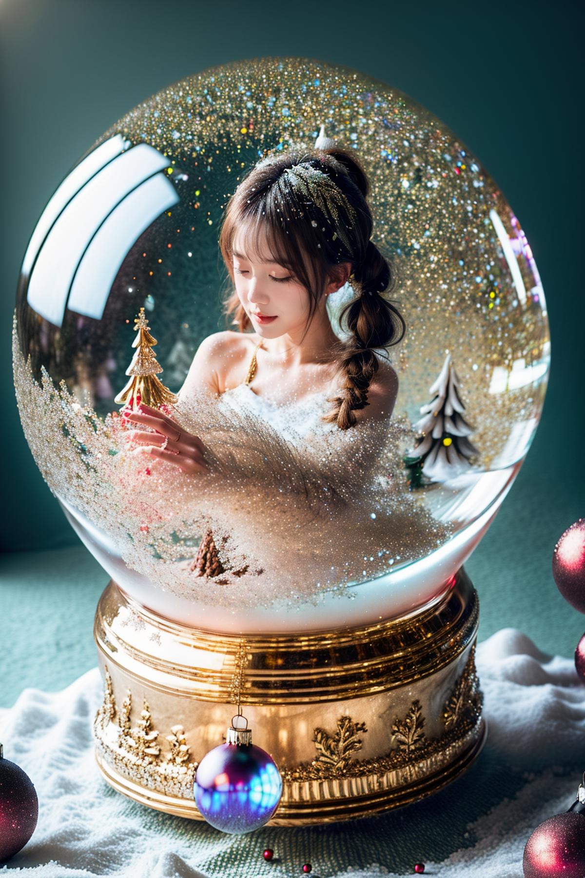 Christmas crystal ball image by MengX