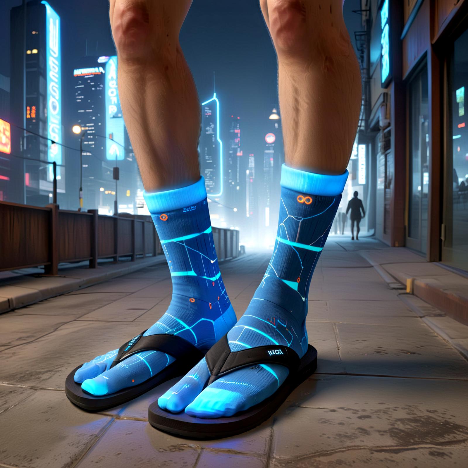 Flip Flops with Socks [SDXL] image by denrakeiw