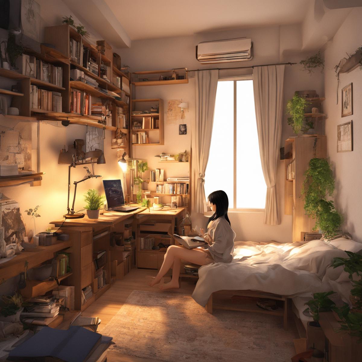 ひとり暮らしの女子の部屋 / Room of a girl living alone SDXL image by swingwings