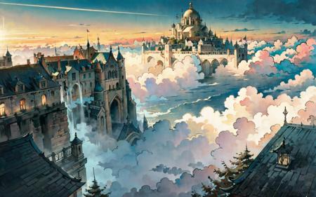 Anor Londo is a majestic ancient city that lies high above the clouds, the former home of the gods and their faithful followers. The city is bathed in a golden light that never fades, creating an illusion of eternal day. The city is full of grand buildings, bridges and towers that showcase its glory and power.
no humans