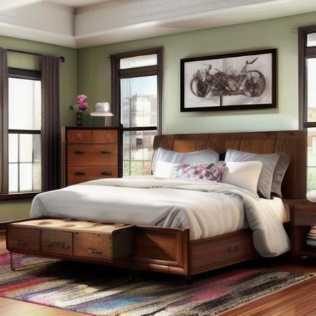 American style bedroom