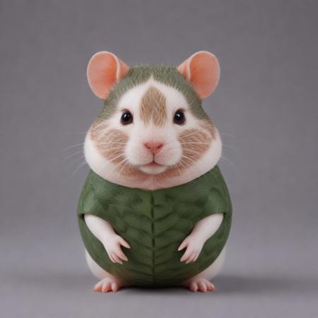 animal, hamster, scales, made of wagyu  armor, gem, bracer, slit pupils, armor, green