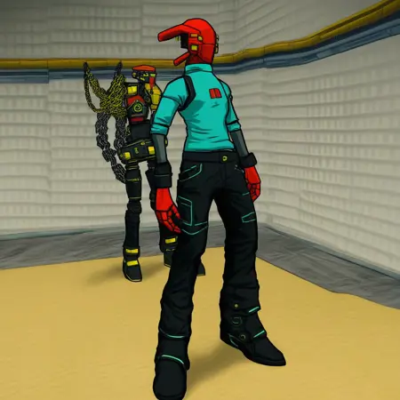 (red clothing) Bomb Rush Cyberfunk - pony