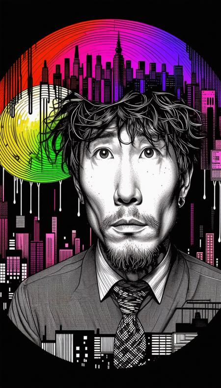 abstract, beautiful, strange, man, night, city, wonderful, colorful