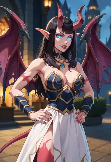 Succubus, warlock minion, (World of Warcraft), LoRA, PonyXL