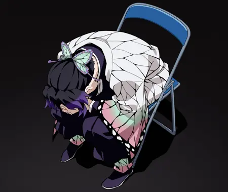 LoRA / illustriousXL / Shinji in a Chair (meme)