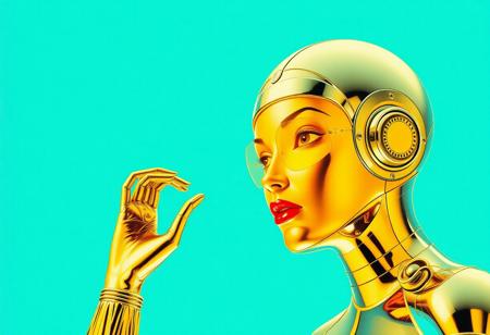 Avant-garde , 1970s futurism, chrome and gold