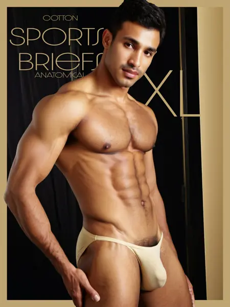 Men’s Cotton Sports Briefs - XL/PONY