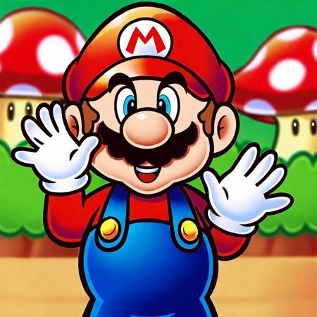 Super Mario Bros. 2D art V1 (Illustrious)