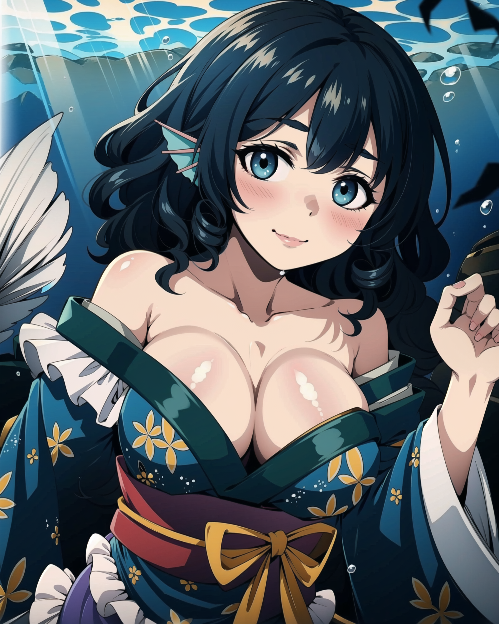 00321-945684945-_lora_Wakasagihime_1__1girl_bare_shoulders_blue_hair_blue_eyes_bubbles_blush_breasts_cleavage_drill_hair_japanese_clot.png