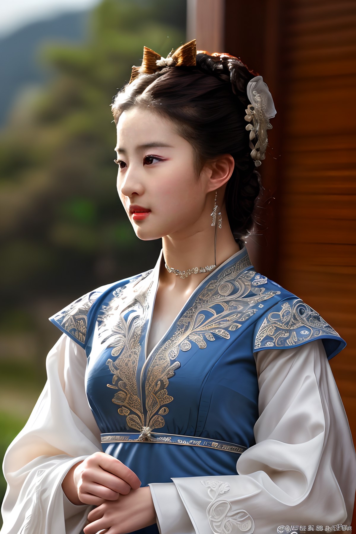 liuyifei<lora:liuyifei_dragon_mj7_8:0.8> <lora:Outfit_soph-RoccheDress:0.7>, dr3ss, best quality, masterpiece, illustratio...