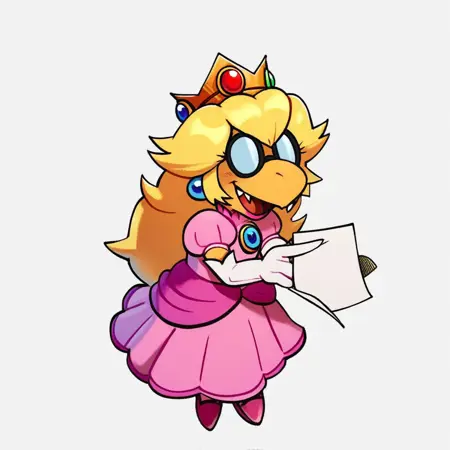 Kamek (Rule63) *Kamepeach*  [Pony SDXL]