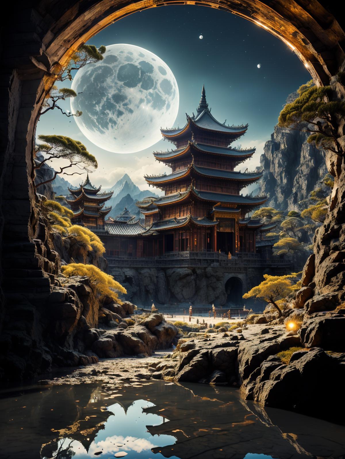 Ancient_city 月下古城 image by A_banana