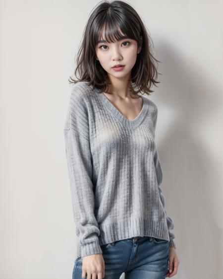 v-neck grey sweater grey sweater