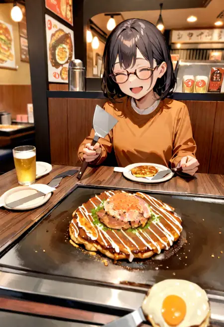 お好み焼き&店内 SDXL