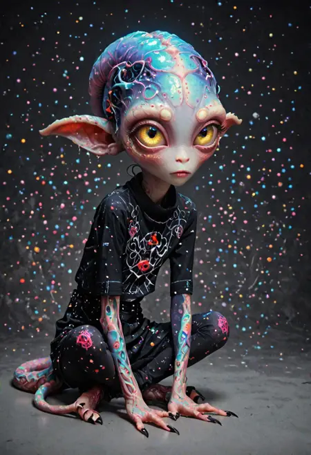 Unfazed realistic Alien - XL