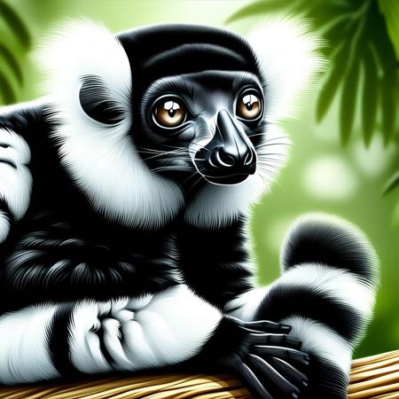 Lemur BlackandWhiteLemur