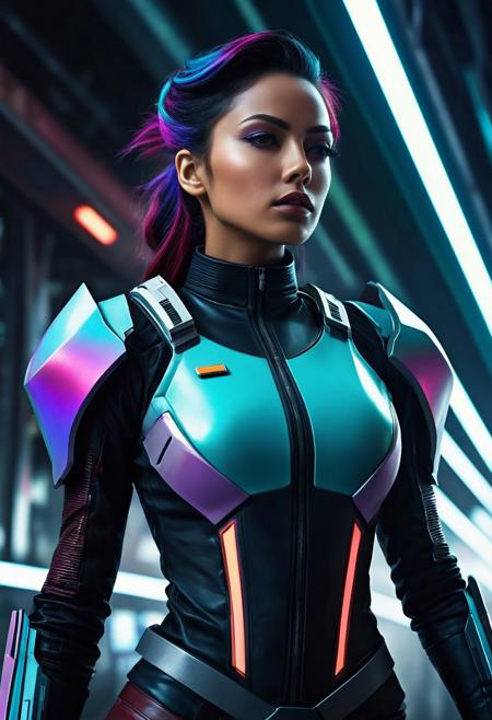 Gloomy multicolor Sombre Futuristic woman Traditional Fusion Sci-Fi Naturalism Fusion Desolate lady Urban Futurescape Dynamic Sci-Fi Combat girl Illustrations Retro Sci-Fi Dystopia Atmospheric woman Sci-Fi Realism ultrarealistic detailed sharpness photorealistic Sci-Fi Dark Detailed Futuristic Retro Futuristic Stylized