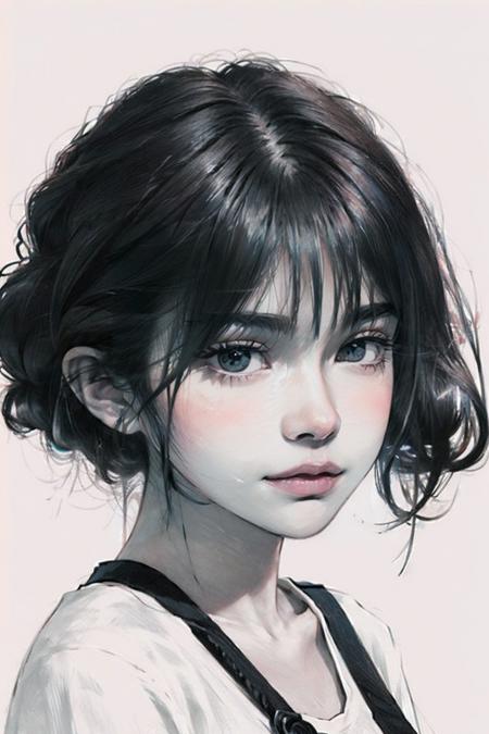 写实人物素描（单色+淡彩）||  Realistic style sketching (monochrome + light color) sketch