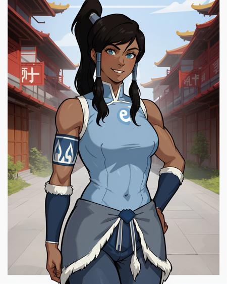 korra dark skin blue eyes