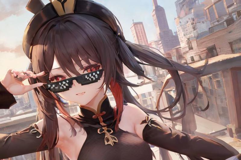 Deal with it Meme Sunglasses | Clothing/Concept LoRA image by Erik252