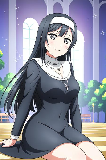 1girl, solo, high_quality, 8k, masterpiece, defined_pupil, night_light, soft_shadows, (high_quality_eyes:1.1),
(church_background:1.3),
looking_at_viewer, (sitting:1.2),
blushed, (light_smile:1.2),
(nun_black_dress:1.3), (nun_black_veil:1.2), necklace, long_sleeves,
cleavage,
ADDBASE 
1girl, solo, high_quality, 8k, masterpiece, defined_pupil, night_light, soft_shadows, (high_quality_eyes:1.1),
(church_background:1.3),
looking_at_viewer, (sitting:1.2),
blushed, (light_smile:1.2),
(nun_black_dress:1.3), (nun_black_veil:1.2), necklace, long_sleeves,
cleavage,
(slightly_big_breasts:1.3), (sexy_body:1.2), long_hair, <lora:skssetsuna:0.7>