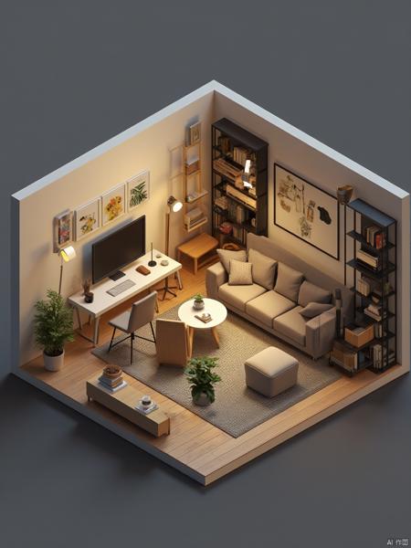 OB等轴3d房间 Isometric 3d room V2.0 v2.0