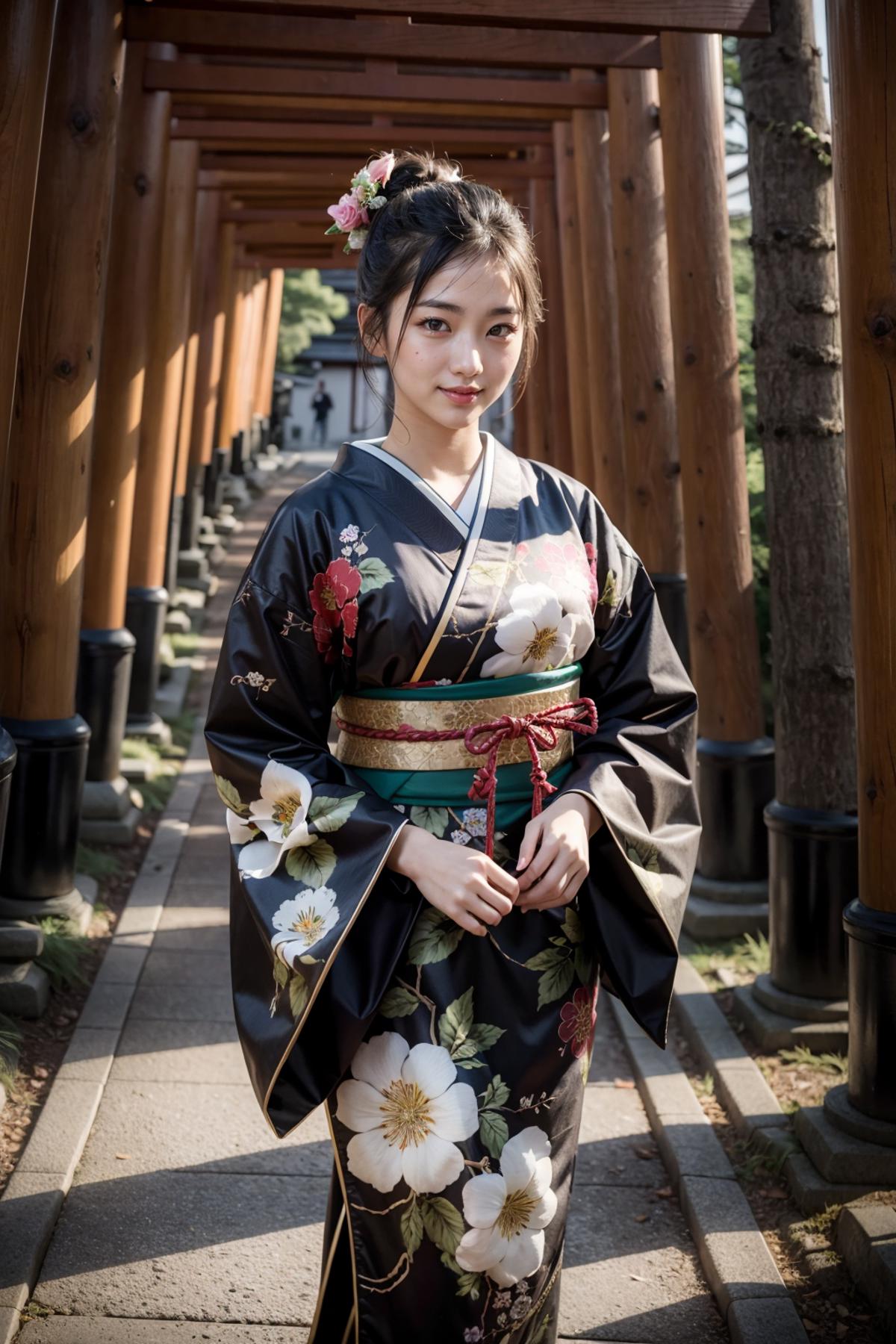 Multiple Torii / senbon Torii (multiple red torii along a path) - 千本鳥居 image by feetie