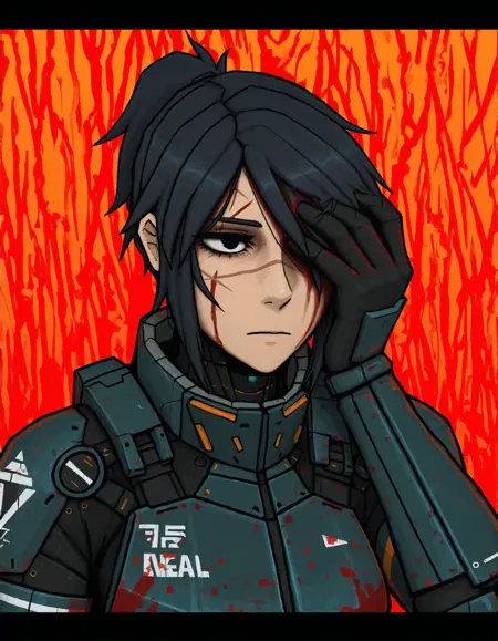 [rose-engine (Humble Games)] Signalis Game Cutscene Style Illustrious