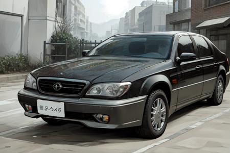 chairman, car, motor vehicle, ground vehicle,  <lora:Ssangyong_Chairman_1st_Generation_1:1>