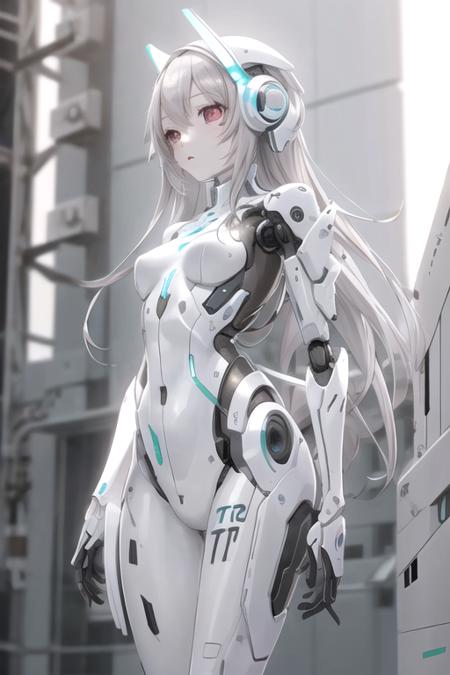 ttdoll,1girl, solo, (masterpiece,best quality), <lora:ttdoll:1>, android, robot, white_theme:0.6