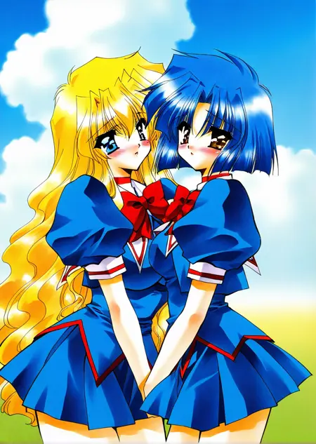 周防静香/藤川雛乃 Suoh Shizuka/Fujikawa Hinano (Angel Saber) illustrious