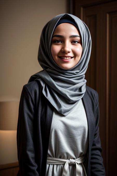 1 Woman, beautiful aesthetic,  pakistani, seductive look, cute face, stunningly beautiful, (smile 0.2),  charming modesty, hijab, abaya, boobs, thick body, thin waist, complete view, view, far view,  front view, [stylish], soft face, delicate look, best lighting, oily skin, extremely detailed eyes, (extremely detailed face) beautiful, elegant, highly detailed, 
(realistic high resolution), (8K), (extremely detailed),  (best quality), (super detailed), (masterpiece)  (ultra-detailed), (hyperrealism:1.2), (photorealistic, hyperdetailed:1.2), insane details,