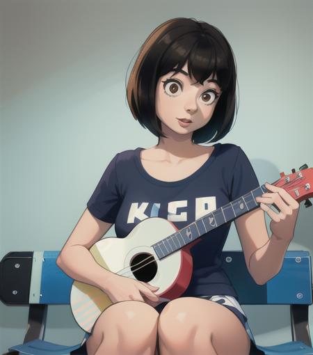 <lora:kateMicucci:1>  kateMicucci with a ukulele,